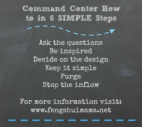 Command Center How To in 6 Simple Steps - www.fengshuimama.net